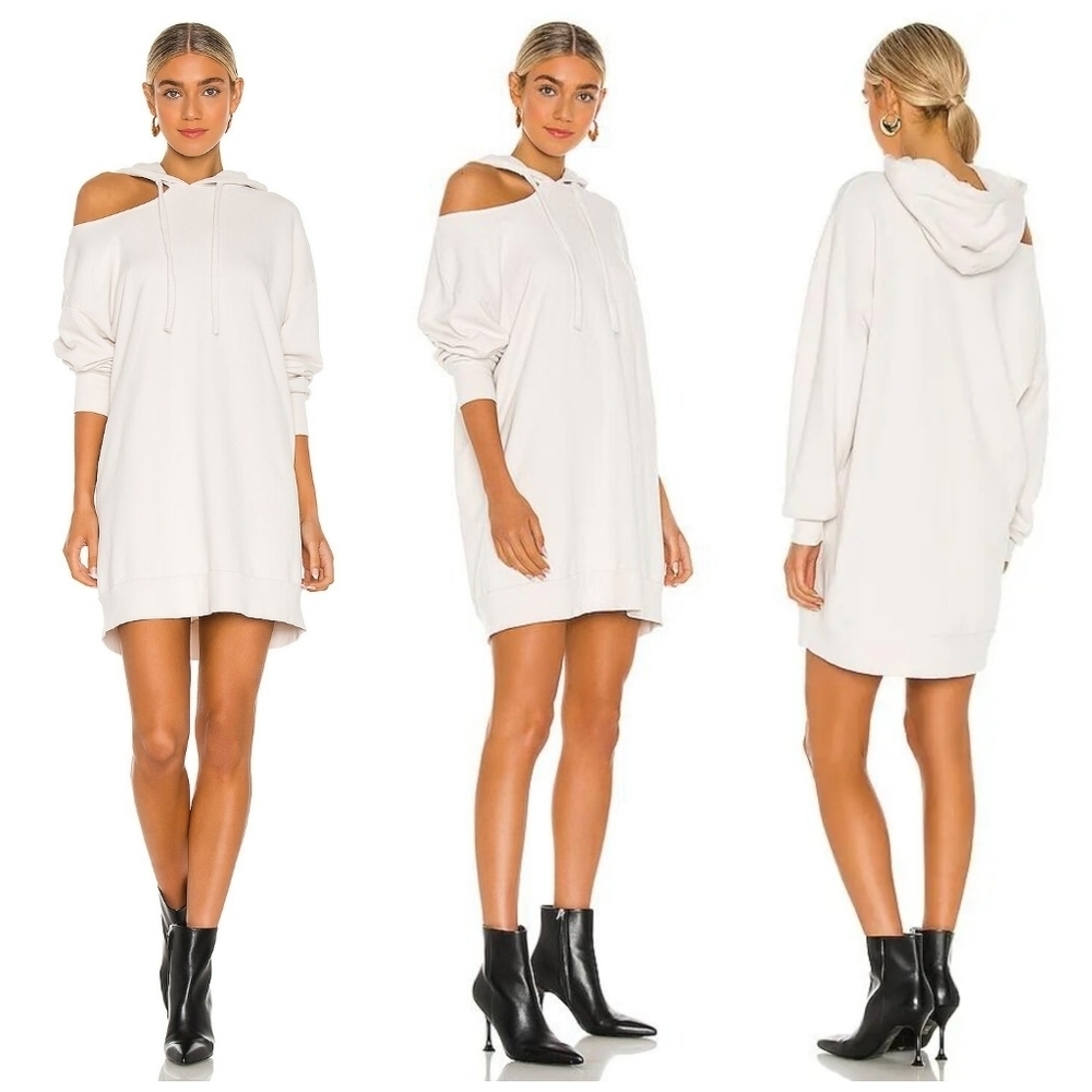 Lna Lion cutout hoodie dress size XS